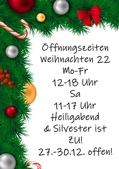 Öffnungszeiten Xmas 2022